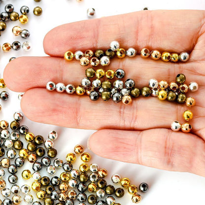 200PCS Multi Color Crimp Beads For Jewelry Making