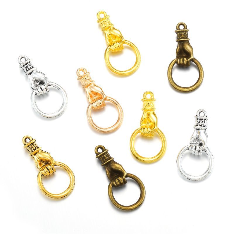 10 PCS Door Knob Style Jewelry Making Findings Charm 13x27mm