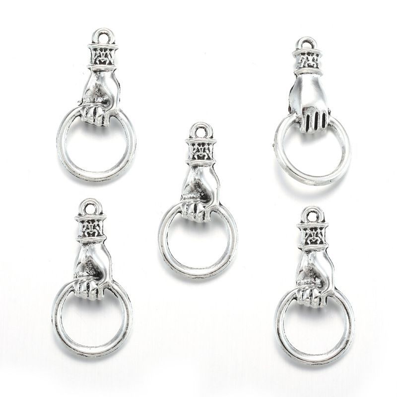 10 PCS Door Knob Style Jewelry Making Findings Charm 13x27mm