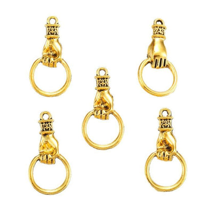 10 PCS Door Knob Style Jewelry Making Findings Charm 13x27mm