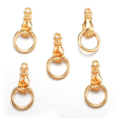 10 PCS Door Knob Style Jewelry Making Findings Charm 13x27mm