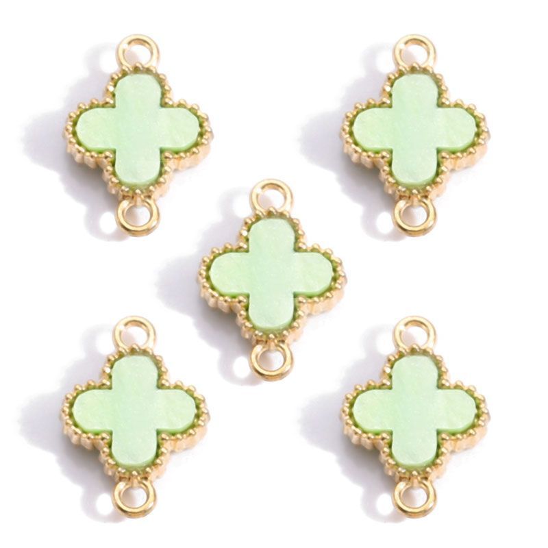 5 PCS Clover Style Jewelry Making Findings Connector 13x19mm