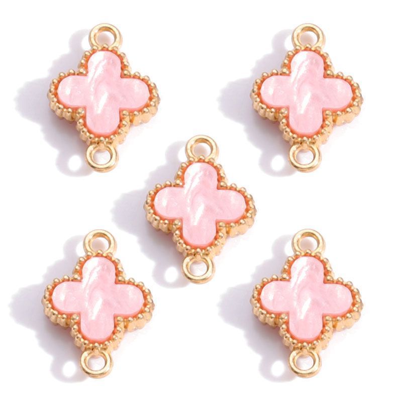 5 PCS Clover Style Jewelry Making Findings Connector 13x19mm