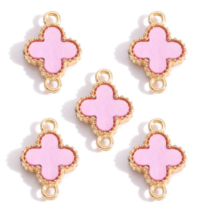 5 PCS Clover Style Jewelry Making Findings Connector 13x19mm