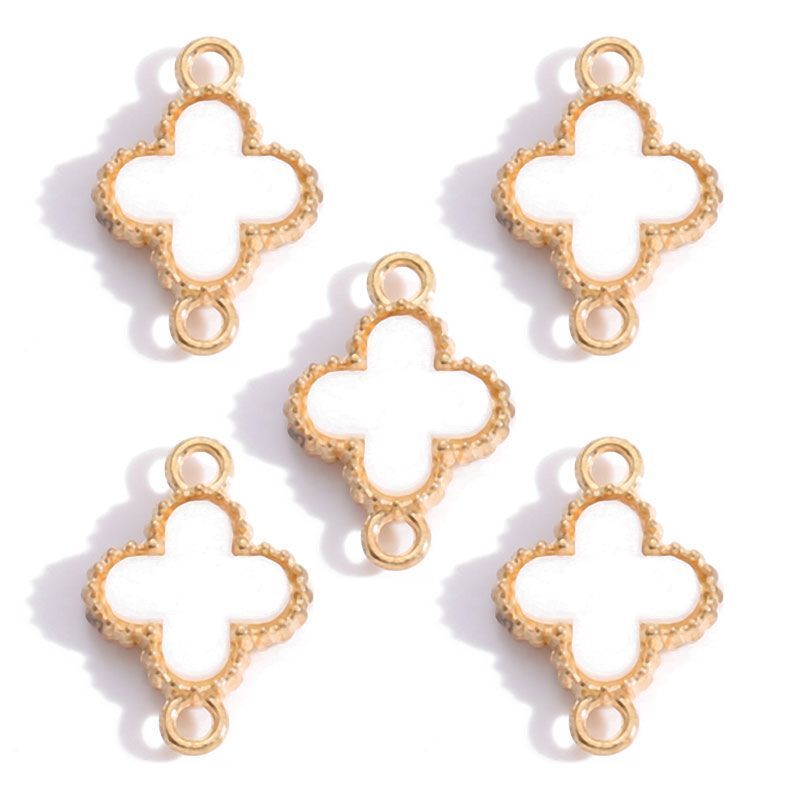 5 PCS Clover Style Jewelry Making Findings Connector 13x19mm