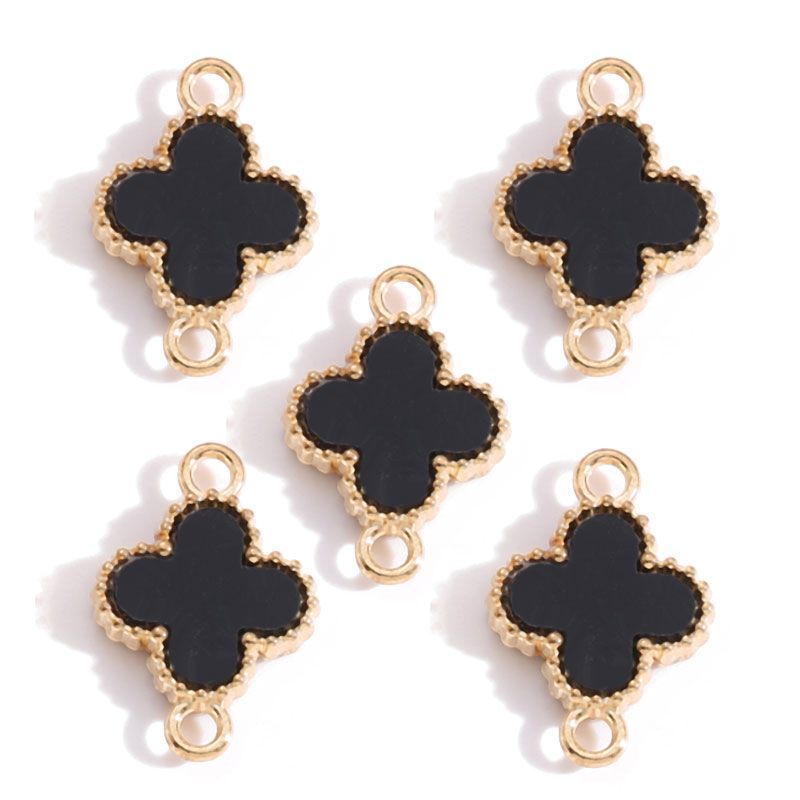 5 PCS Clover Style Jewelry Making Findings Connector 13x19mm