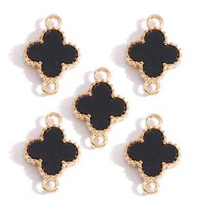 5 PCS Clover Style Jewelry Making Findings Connector 13x19mm