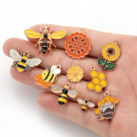 Honey Bee Collection Jewelry Making Findings Charm