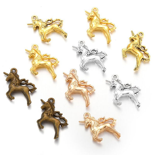 1 PCS Unicorn Jewelry Making Findings Charm 20x25mm