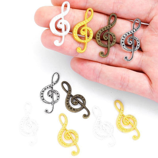1 PCS Music Note Jewelry Making Findings Charm 15x32mm