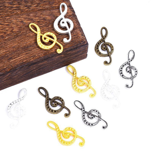 1 PCS Music Note Jewelry Making Findings Charm 15x32mm