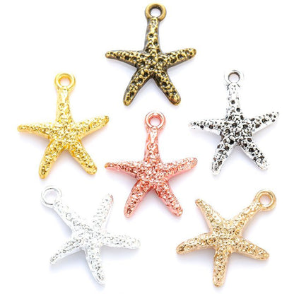 1 PCS Star Fish Jewelry Making Findings Charm 14x16mm