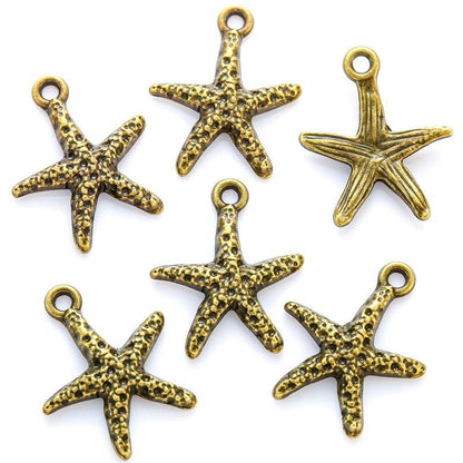 1 PCS Star Fish Jewelry Making Findings Charm 14x16mm
