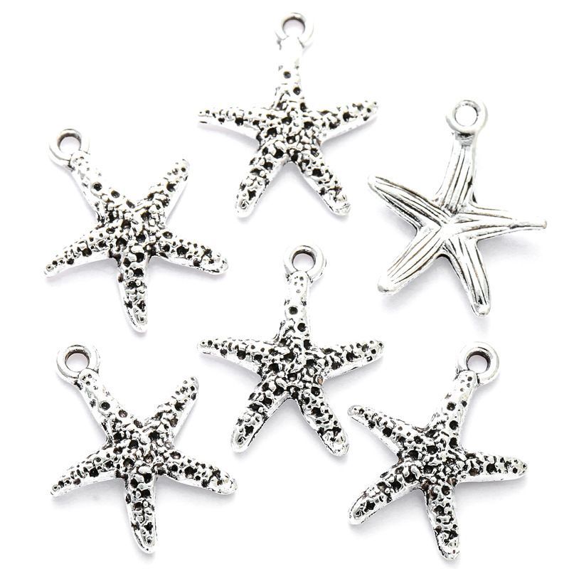 1 PCS Star Fish Jewelry Making Findings Charm 14x16mm