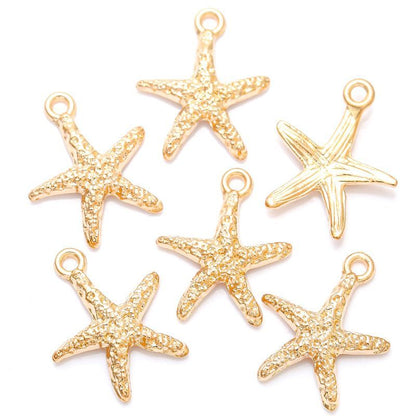 1 PCS Star Fish Jewelry Making Findings Charm 14x16mm