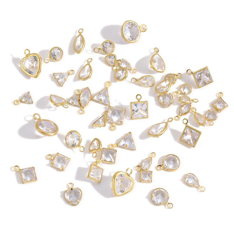 5PCS Crystal Collection Jewelry Making Findings Charm
