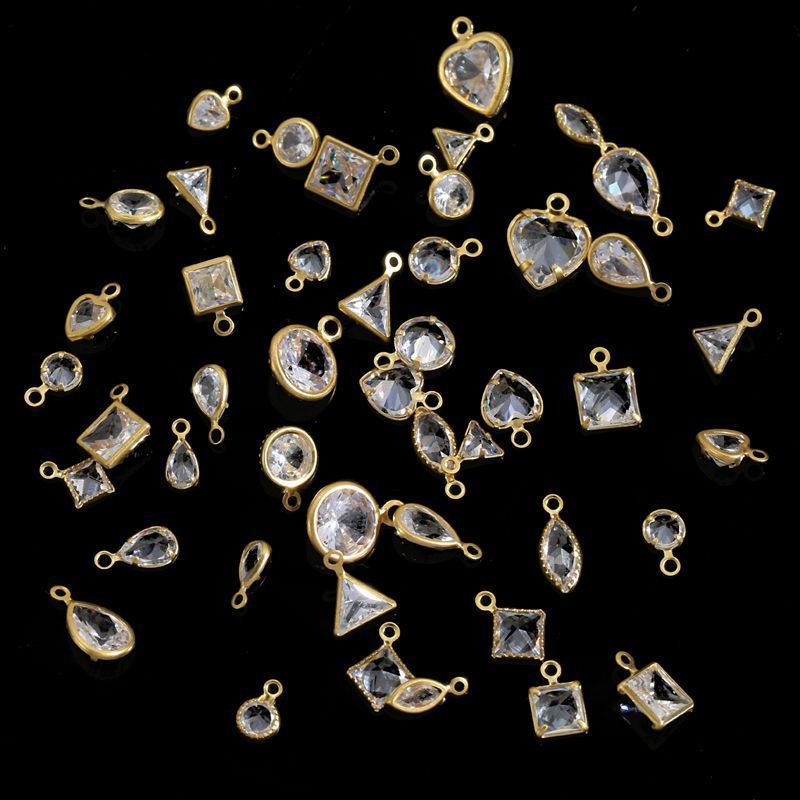 5PCS Crystal Collection Jewelry Making Findings Charm