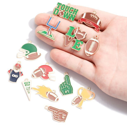 5PCS Foot Ball Collection Charm For Jewelry Making Findings