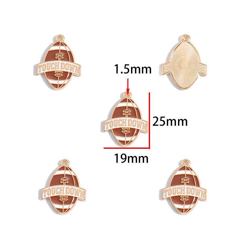 5PCS Foot Ball Collection Charm For Jewelry Making Findings