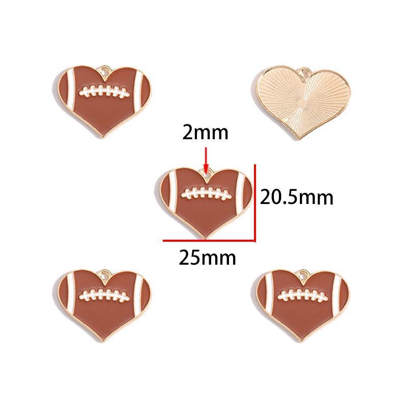 5PCS Foot Ball Collection Charm For Jewelry Making Findings