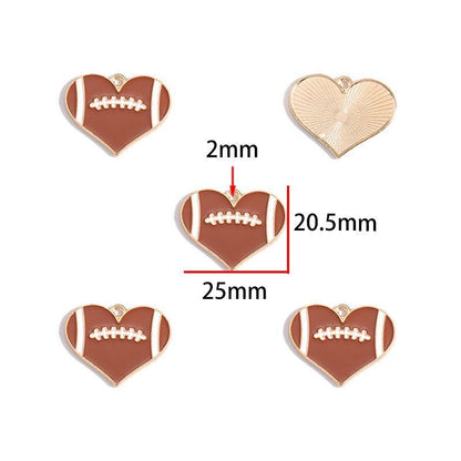 5PCS Foot Ball Collection Charm For Jewelry Making Findings
