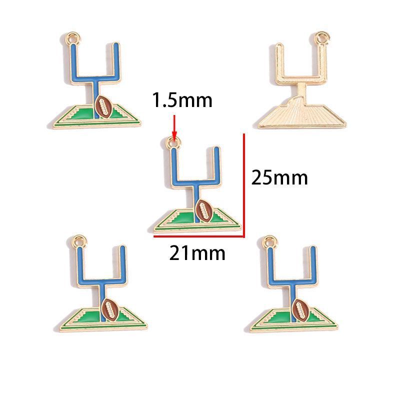 5PCS Foot Ball Collection Charm For Jewelry Making Findings