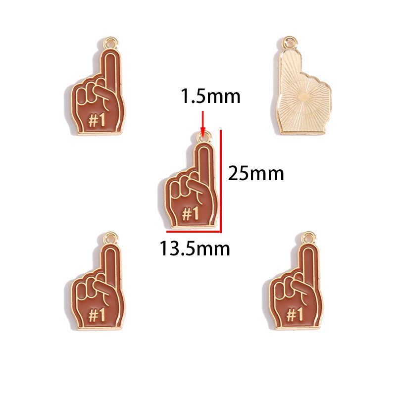 5PCS Foot Ball Collection Charm For Jewelry Making Findings