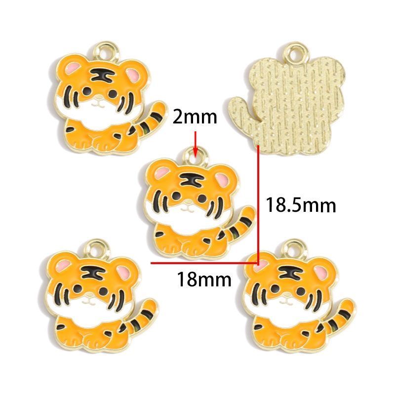 5PCS Cute Animal Collection Charm For Jewelry Making Findings