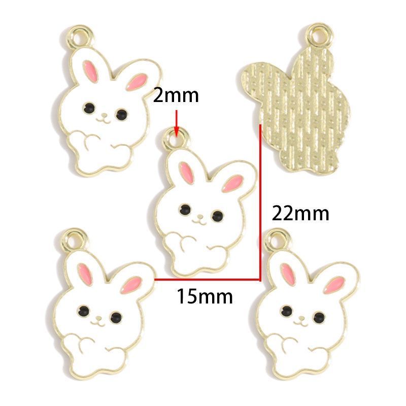 5PCS Cute Animal Collection Charm For Jewelry Making Findings