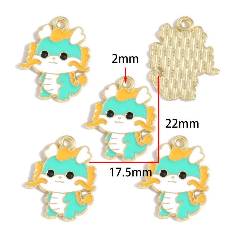 5PCS Cute Animal Collection Charm For Jewelry Making Findings