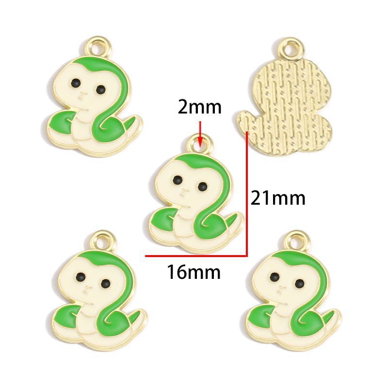 5PCS Cute Animal Collection Charm For Jewelry Making Findings