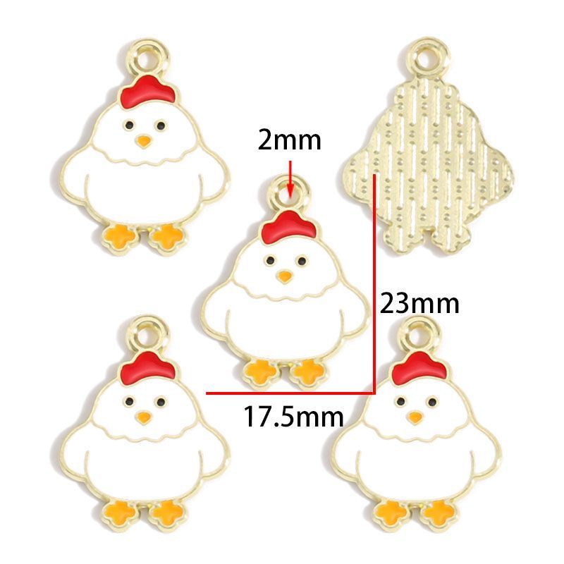 5PCS Cute Animal Collection Charm For Jewelry Making Findings