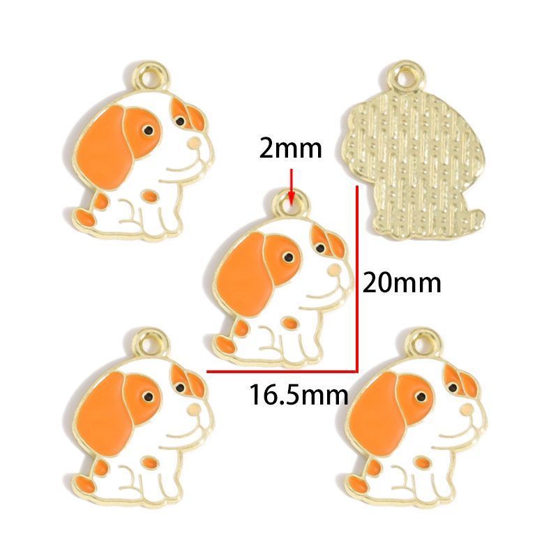 5PCS Cute Animal Collection Charm For Jewelry Making Findings