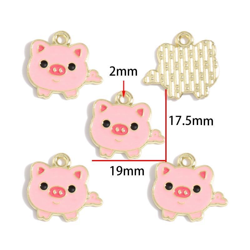 5PCS Cute Animal Collection Charm For Jewelry Making Findings