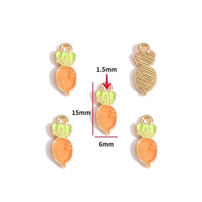 5PCS Cute Bunny Collection Charm For Jewelry Making Findings