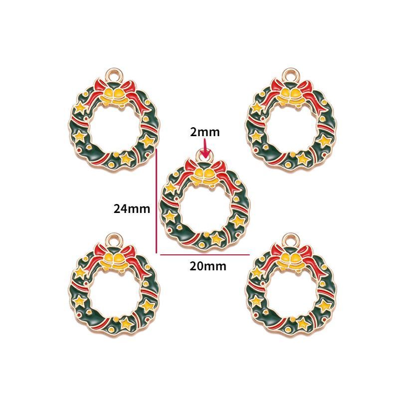 5PCS Christmas Theme Jewelry Making Findings Charm