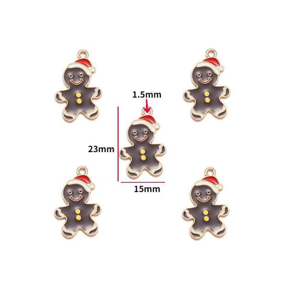 5PCS Christmas Theme Jewelry Making Findings Charm