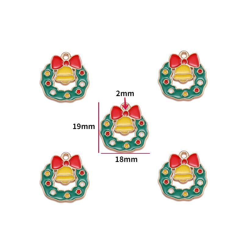 5PCS Christmas Theme Jewelry Making Findings Charm