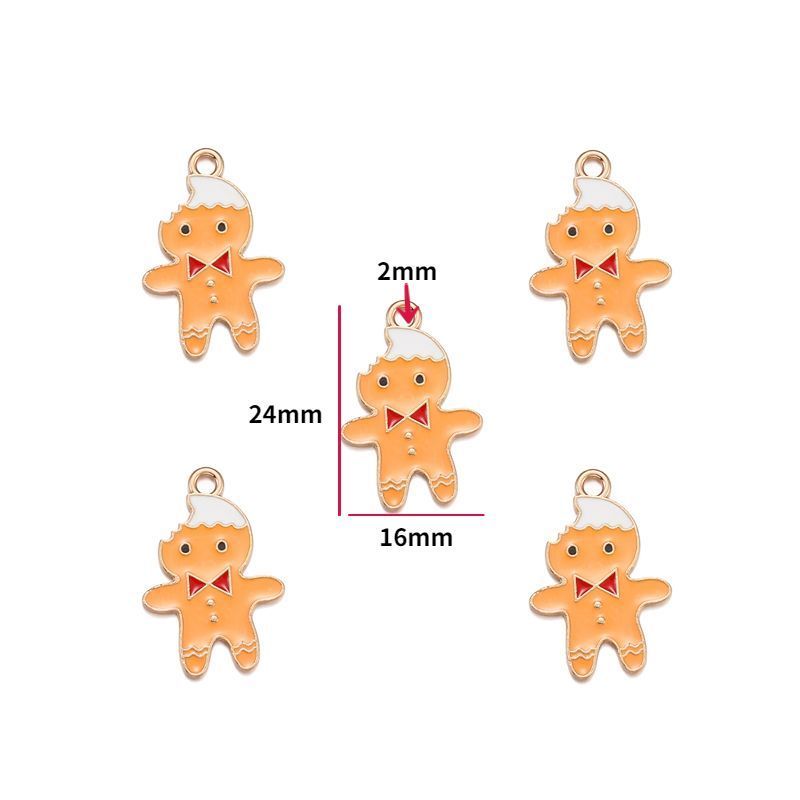 5PCS Christmas Theme Jewelry Making Findings Charm