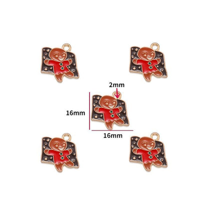 5PCS Christmas Theme Jewelry Making Findings Charm