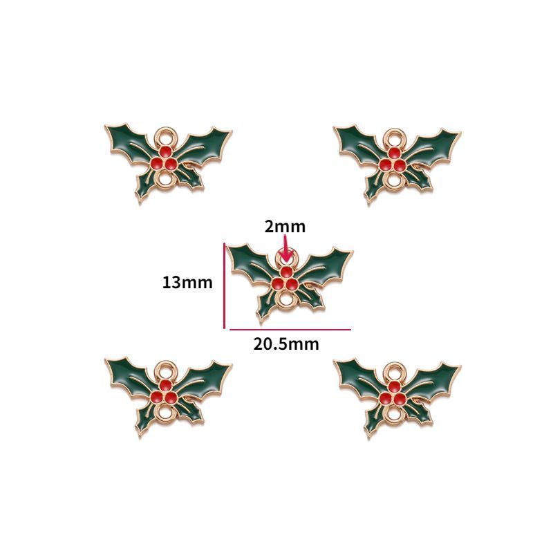 5PCS Christmas Theme Jewelry Making Findings Charm
