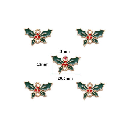 5PCS Christmas Theme Jewelry Making Findings Charm
