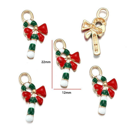 5PCS Christmas Theme Jewelry Making Findings Charm
