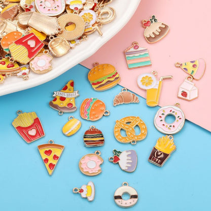 5PCS Dessert Theme Jewelry Making Findings Charm