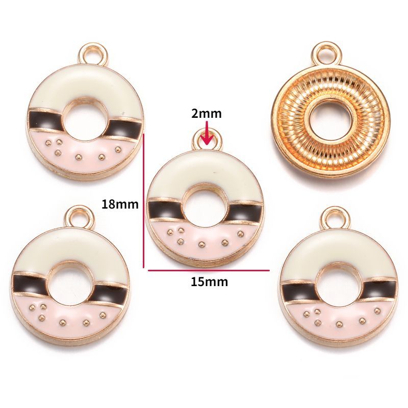 5PCS Dessert Theme Jewelry Making Findings Charm