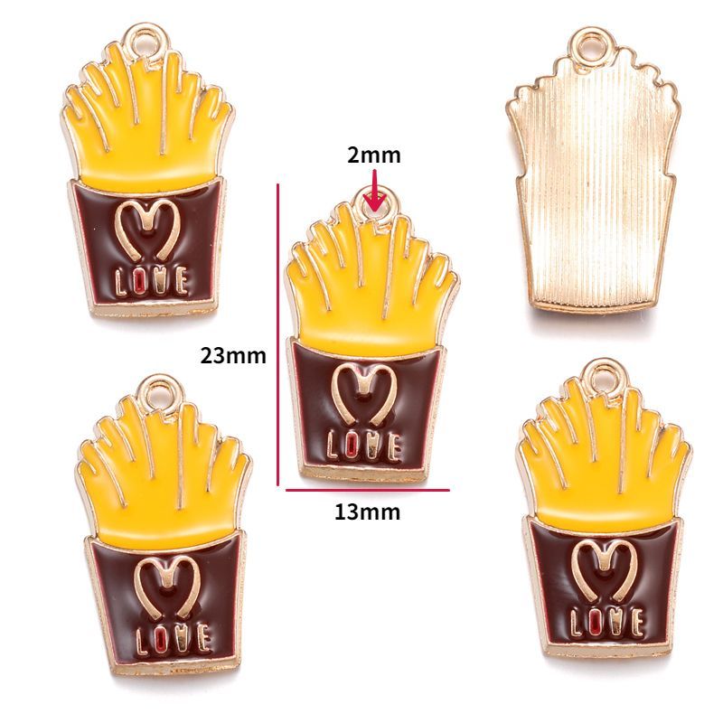 5PCS Dessert Theme Jewelry Making Findings Charm