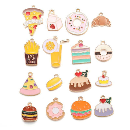 5PCS Dessert Theme Jewelry Making Findings Charm