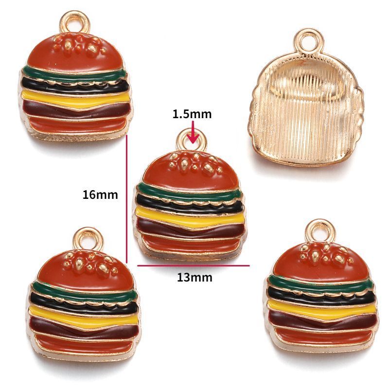 5PCS Dessert Theme Jewelry Making Findings Charm