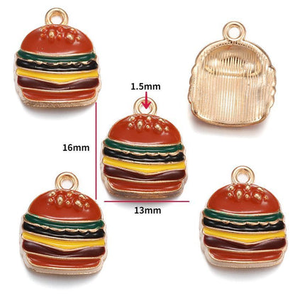 5PCS Dessert Theme Jewelry Making Findings Charm