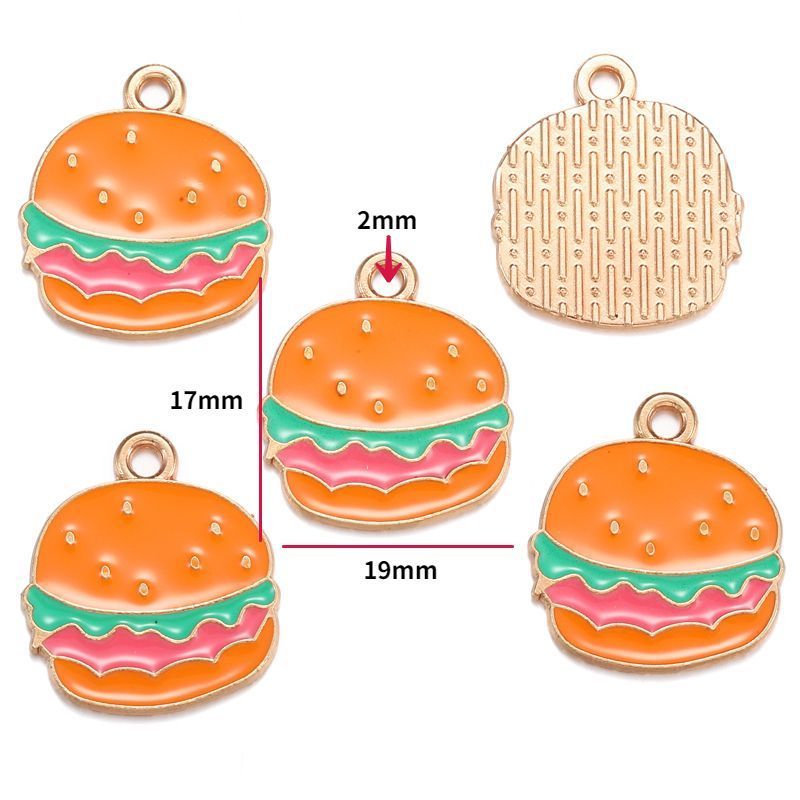 5PCS Dessert Theme Jewelry Making Findings Charm